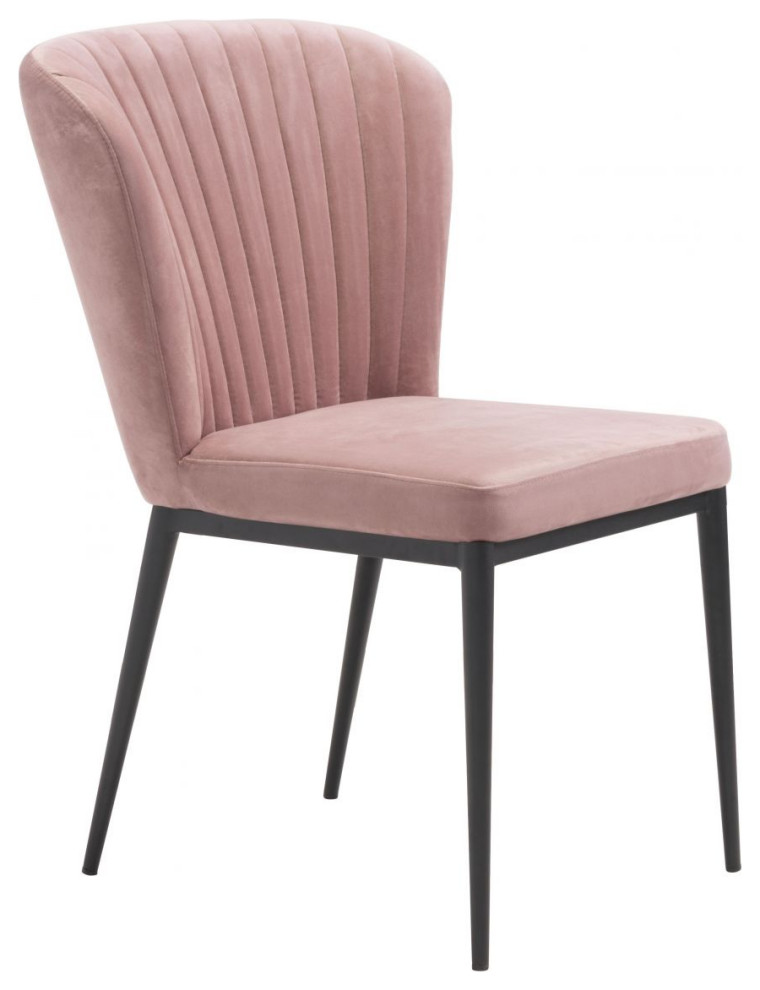 Tolivere Dining Chair  Set of 2 Pink   Midcentury   Dining Chairs   by First of a Kind USA Inc  Houzz