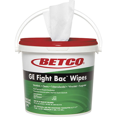 Betco GE Fight Bac Disinfectant Wipes - 4