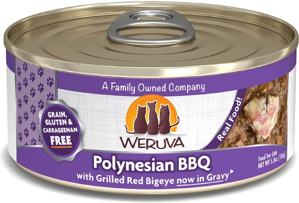 Weruva Polynesian BBQ with Grilled Red Bigeye Grain-Free Canned Cat Food