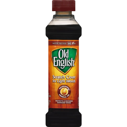 Reckitt Benckiser Old English Scratch Cover Polish | Liquid， 8 fl oz (0.3 quart)， Brown | RAC75462