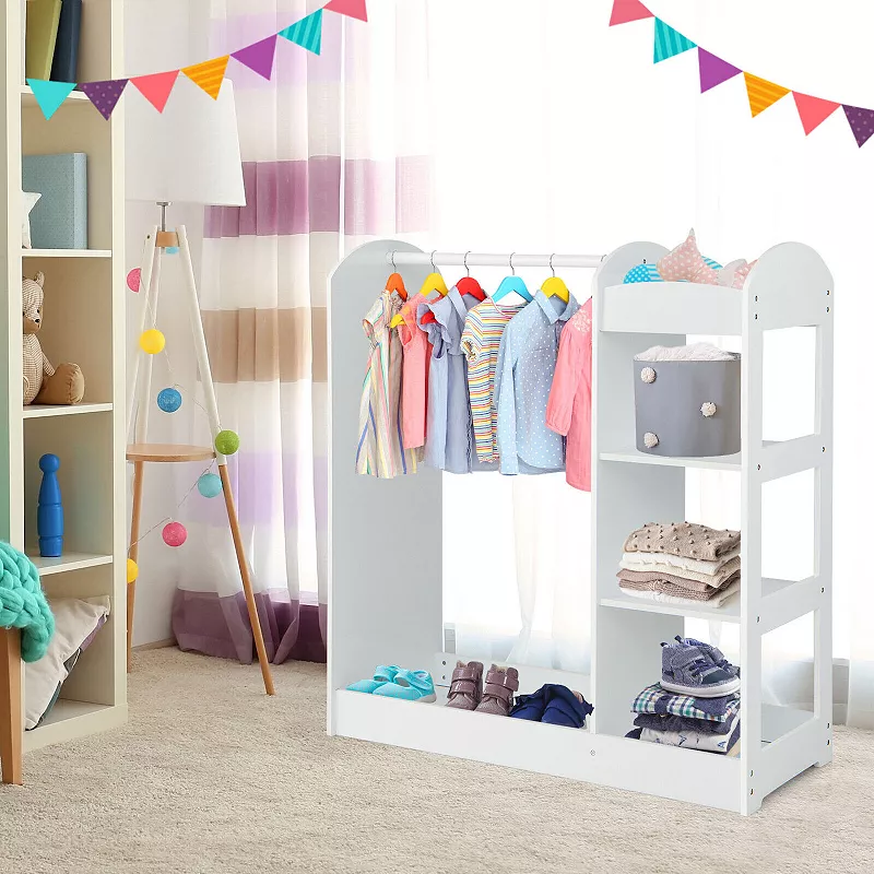 Kids Dress Up Storage with Mirror