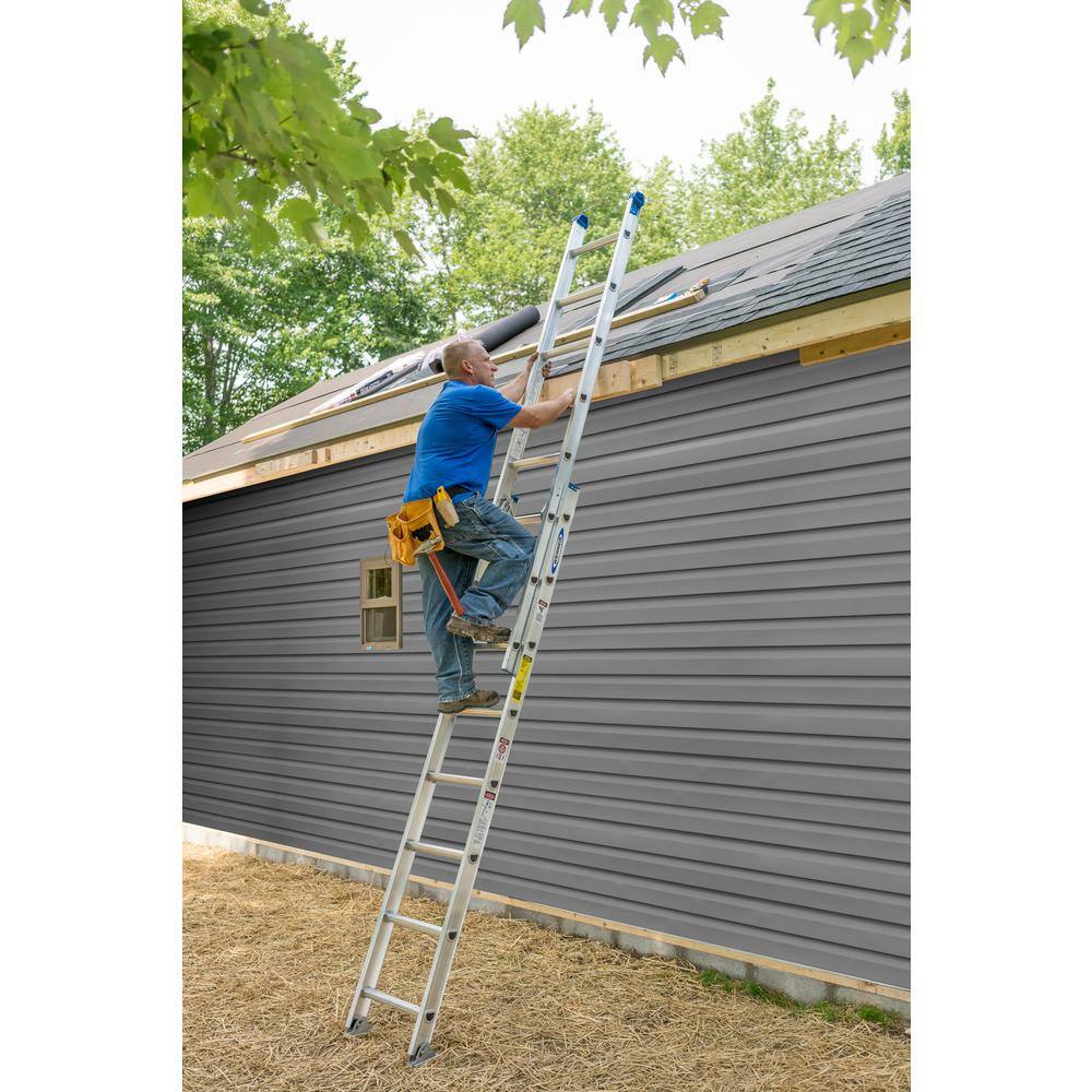 Werner 28 ft. Aluminum Extension Ladder with 250 lbs. Load Capacity Type I Duty Rating D1328-2