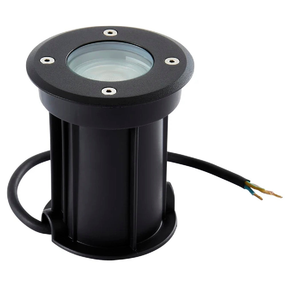 Britalia BRZN-20965-BLK Black Outdoor Modern Drive Over Round Ground Light 10cm IP67