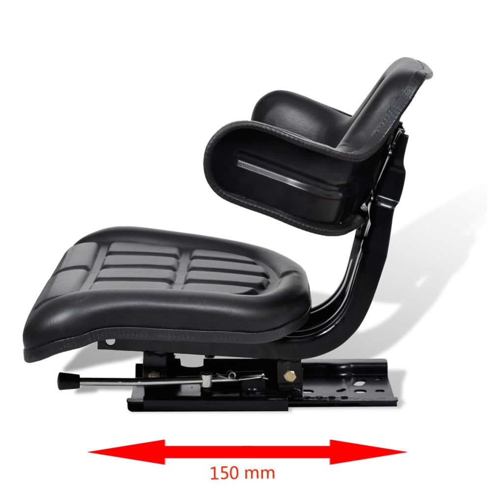 ametoys Tractor Seat with Backrest Black