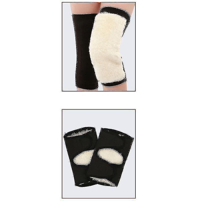 1 Pair Ermal Icken Cashmere Knee Braces Warmer Men Women Adjustable Compression Warm Wool Kneepads Leg Warmer Sleeves Knee Support Fo