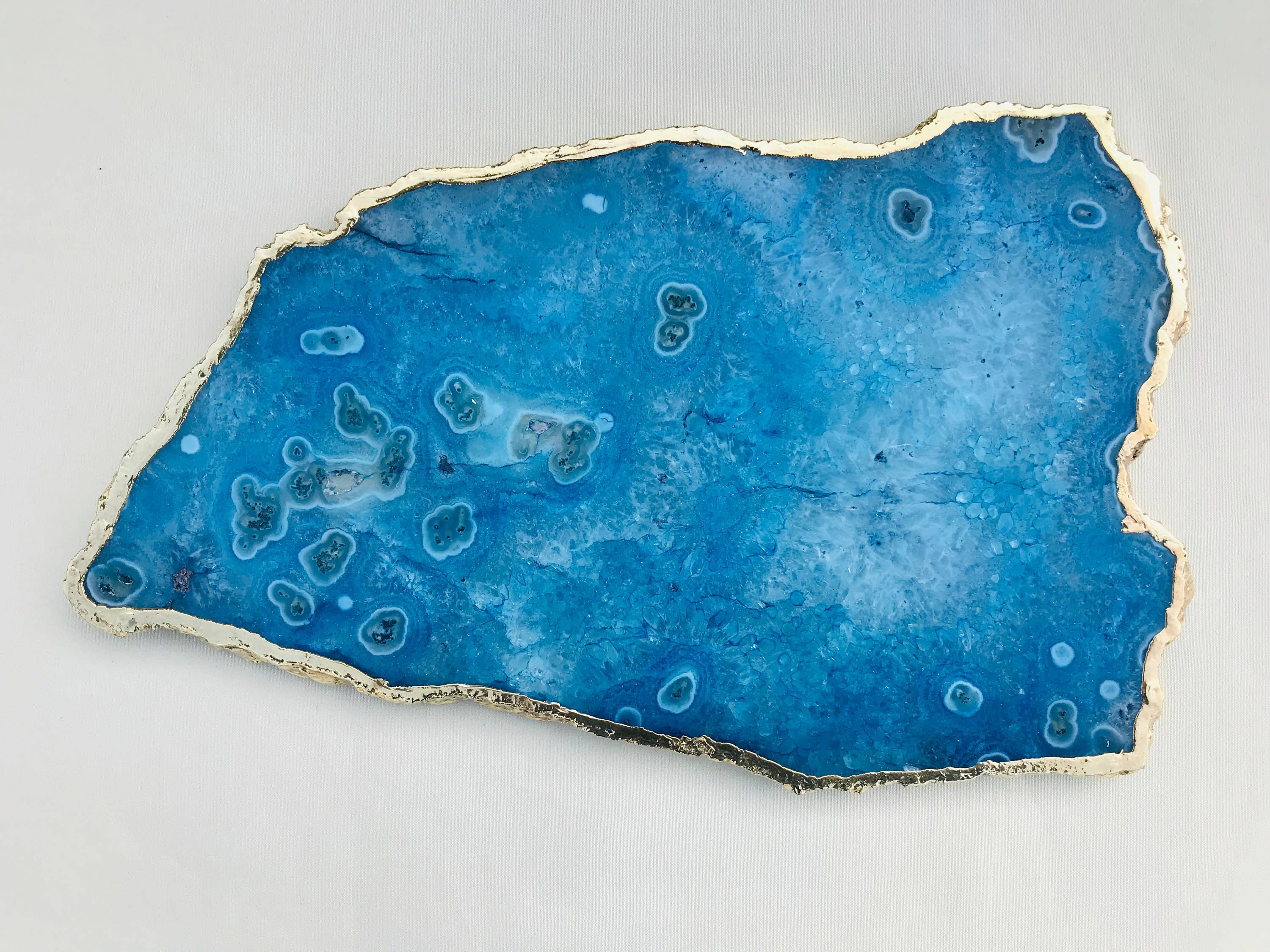 Large Blue Agate Cheese Platter/Tray. Momentos/Sign Boards