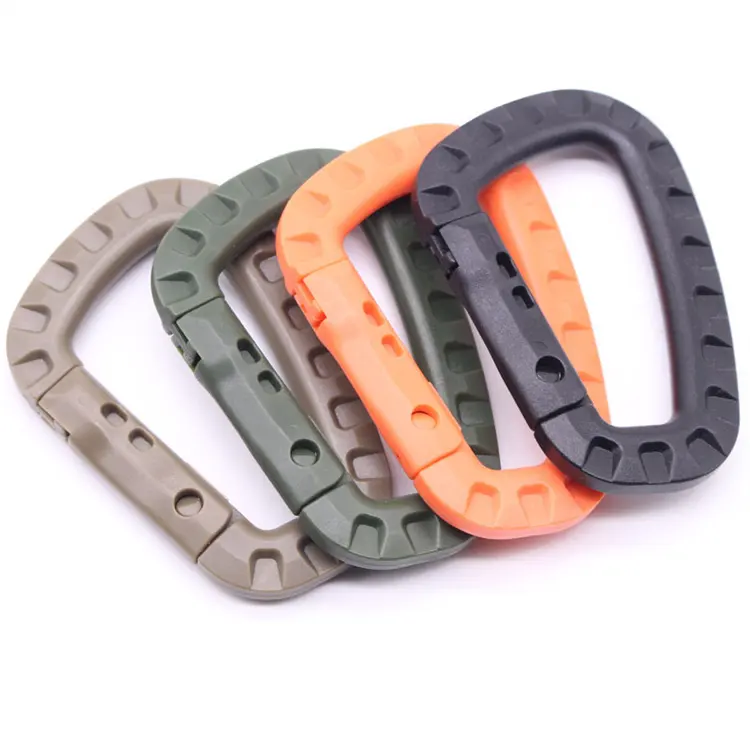 Carabiner Hook Molle D Ring Lock Plastic Clip Snap Buckle Outdoor Camping Hiking Tactical Backpack Bag Accessories