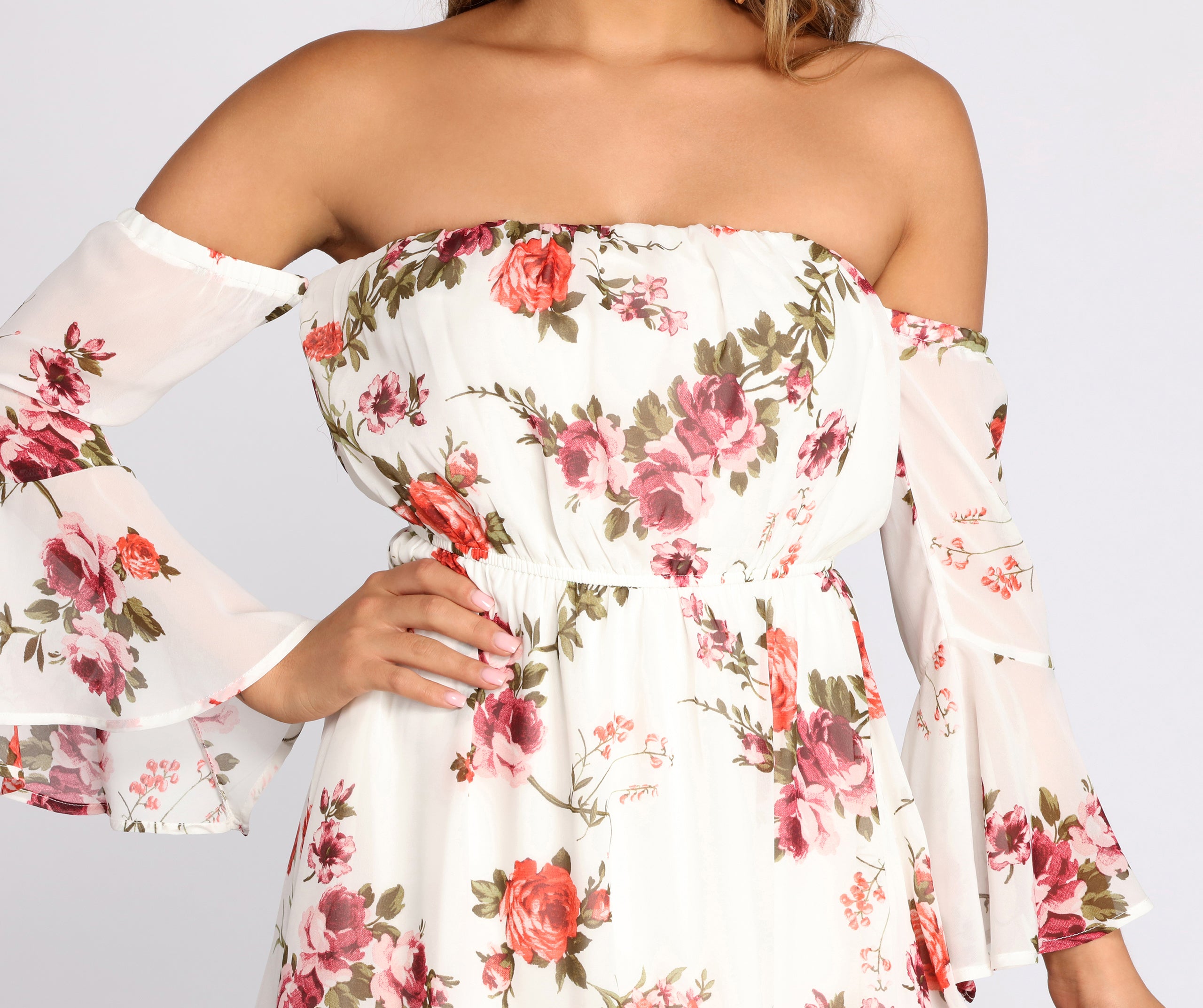 Flow With The Floral Skater Dress