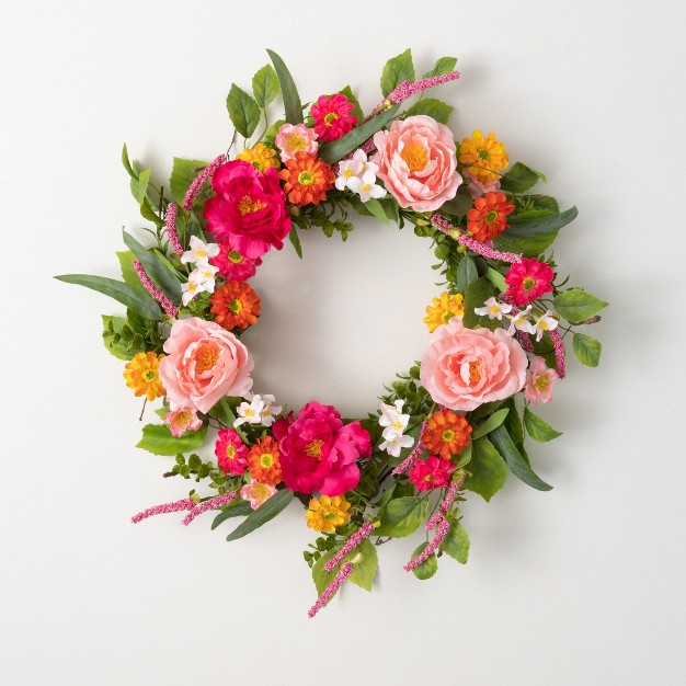 Sullivans Vibrant Floral Wreath