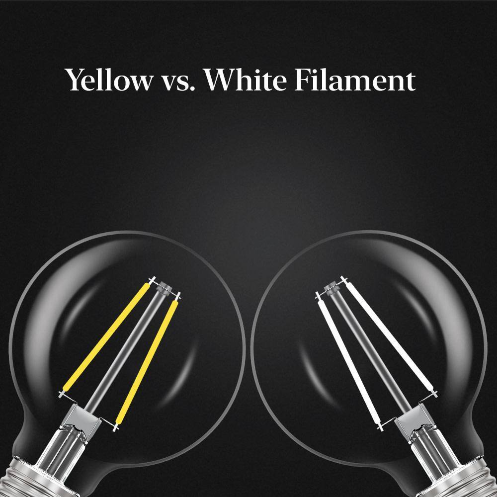 Feit Electric 100-Watt Equivalent G25 Dimmable White Filament CEC Clear Glass LED Globe Light Bulb Daylight 5000K (3-Pack) G25100950CAWFILHDRP3