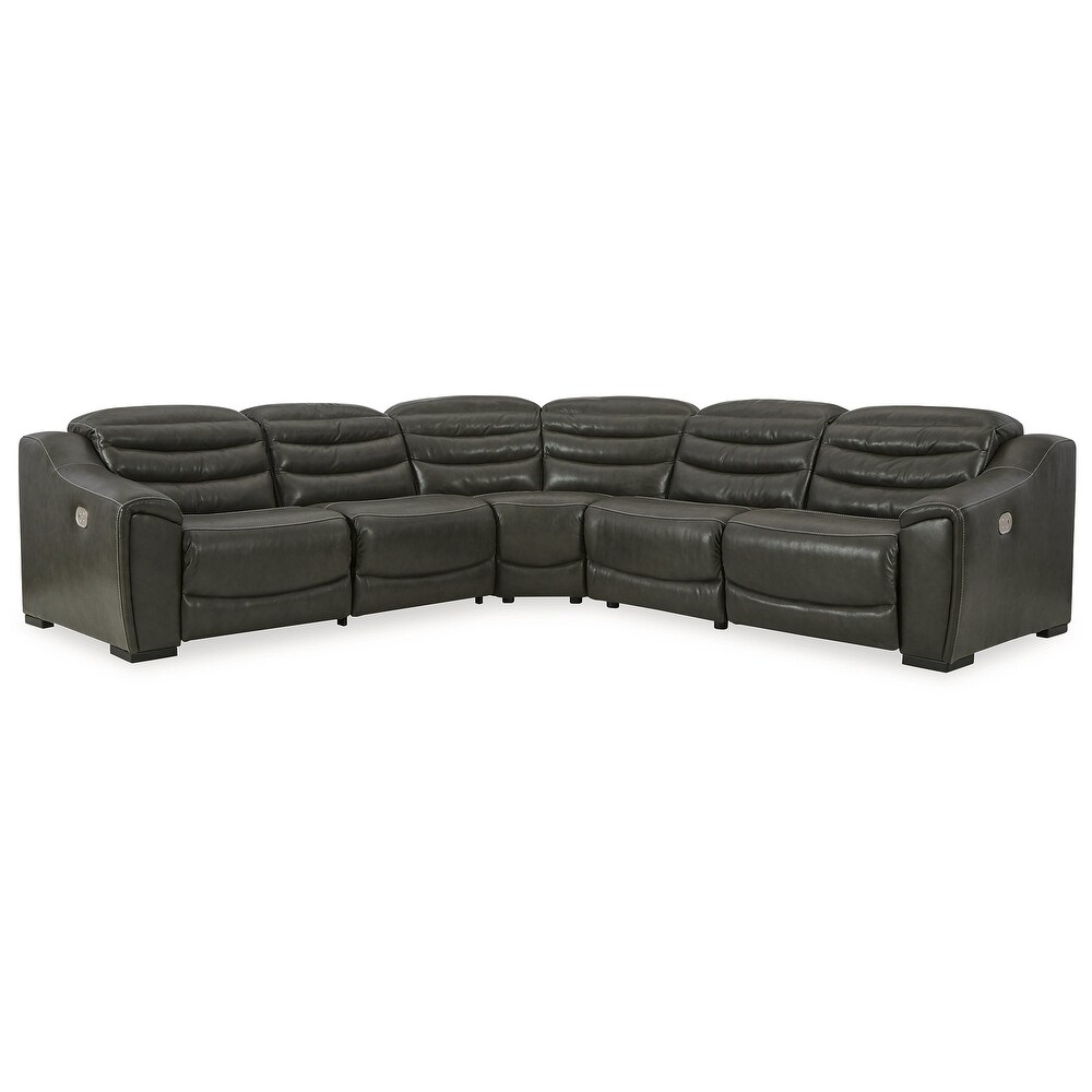 Signature Design by Ashley Center Line 5 Piece Power Reclining Sectional   105\