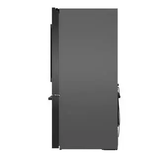 Bosch 500 Series 26 cu ft 3-Door French Door Refrigerator in Black Stainless Steel with Ice and Water Freezer Standard Depth B36FD50SNB