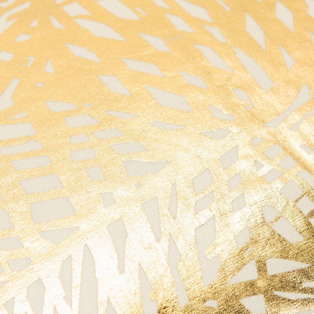 Gold Abstract Decorative Pillow