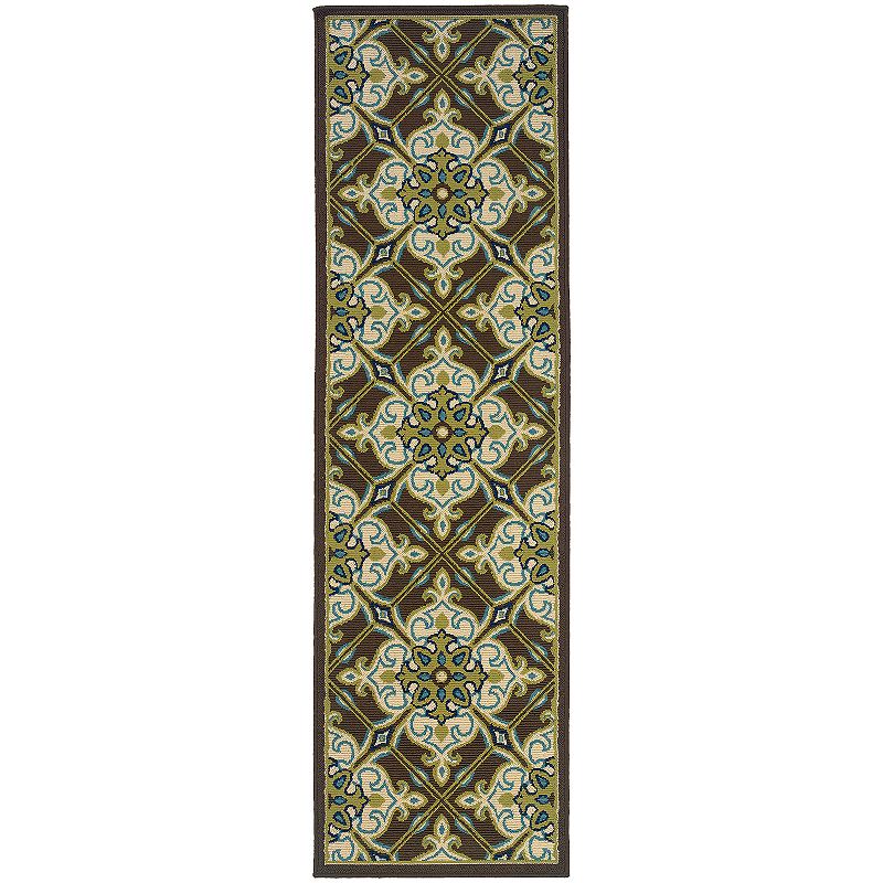 StyleHaven Cayman Damask Indoor Outdoor Rug