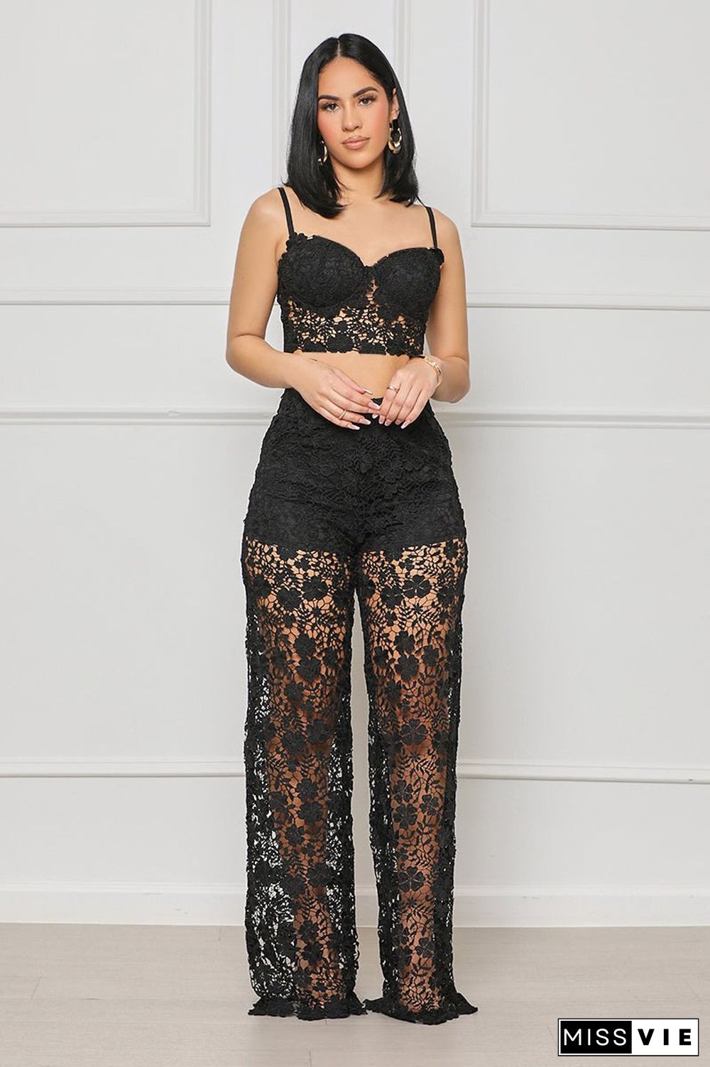 Forever Yours Lace Pants Set