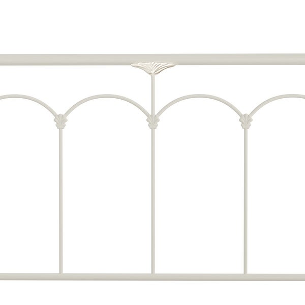 Hillsdale Furniture Jocelyn Metal Headboard， Soft White - - 32167645