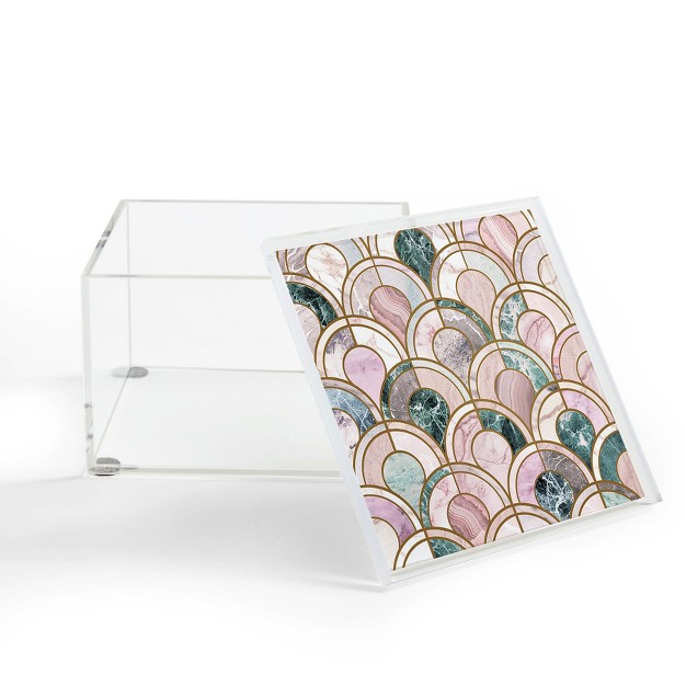 Emanuela Carratoni Rose Gold Marble Inlays Acrylic Box Deny Designs