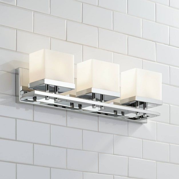 3 light Fixture White Glass For Bedroom Bathroom Vanity Reading Living Room Home