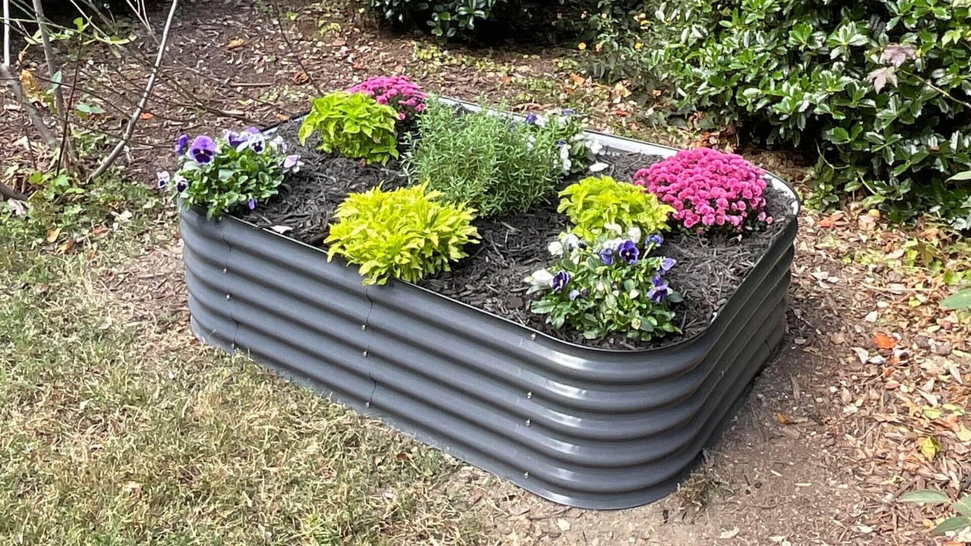 VegHerb's 6-in-1 Metal Raised Garden Bed (17