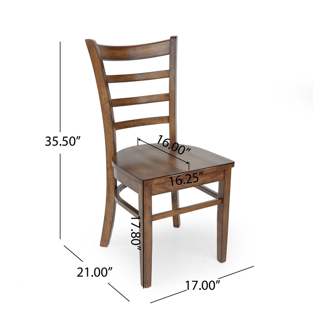 Prestage Rubberwood Dining Chairs (Set of 4) by Christopher Knight Home