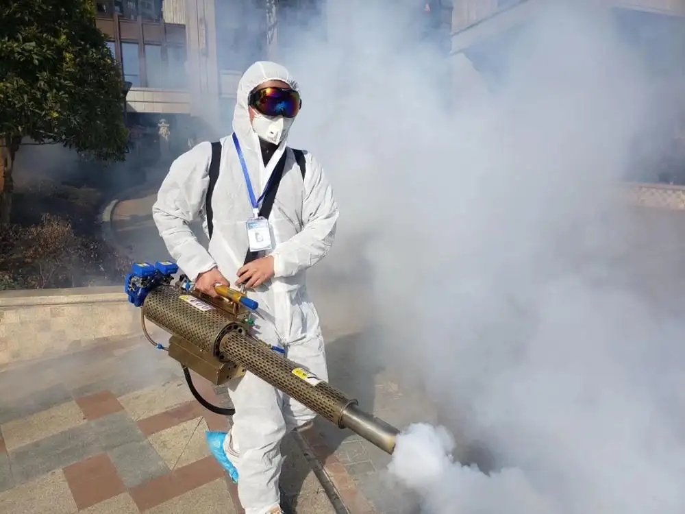 Portable pest virus control thermal smoke dis.infectant fogging machine sprayer