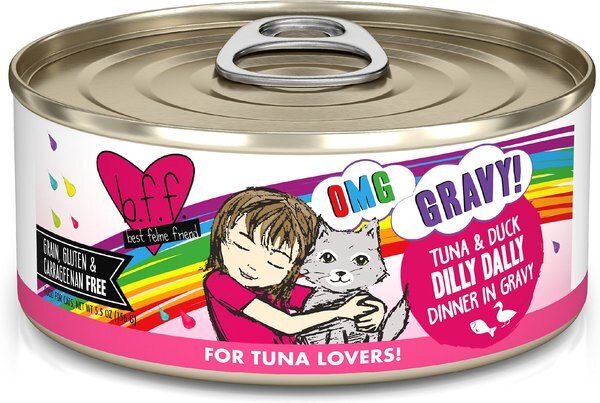 BFF OMG Dilly Dally! Tuna and Duck Flavor Wet Canned Cat Food