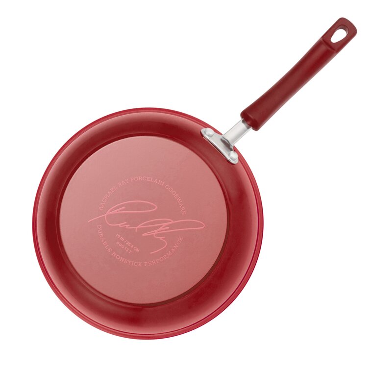 Rachael Ray Classic Brights Hard Enamel Nonstick Cookware Set, 14-Piece