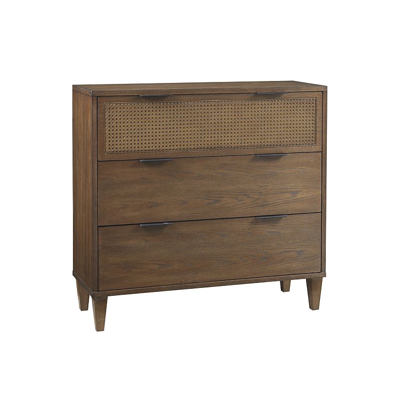 Madison Park Allen Cane and Wood 3-Drawer Storage Dresser