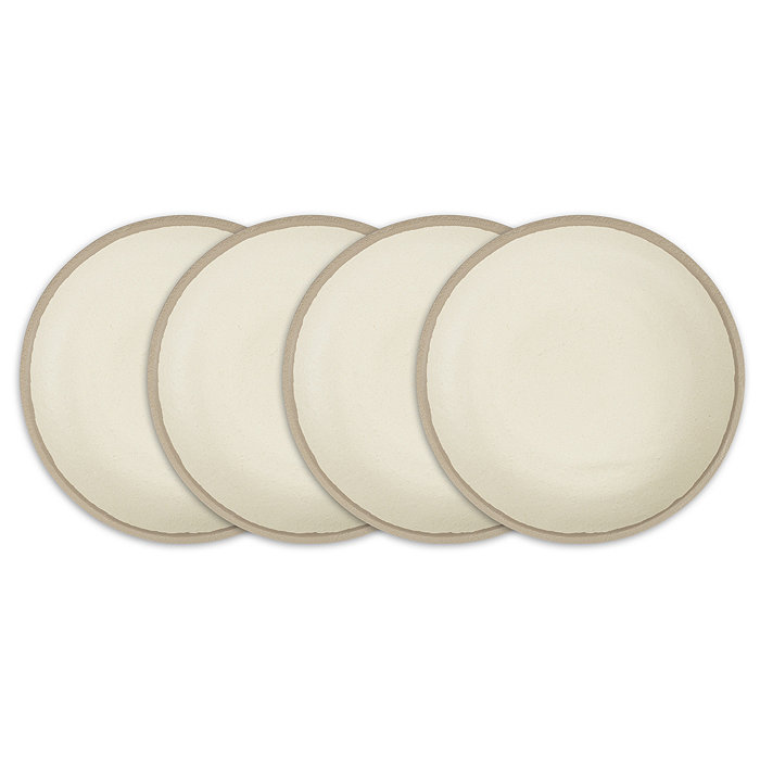 Q Squared Potter Stone Melaboo 4-Pc. Salad Plate Set