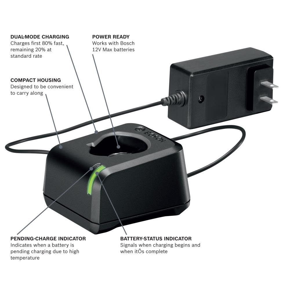 12V Max Lithium-Ion Battery Charger ;