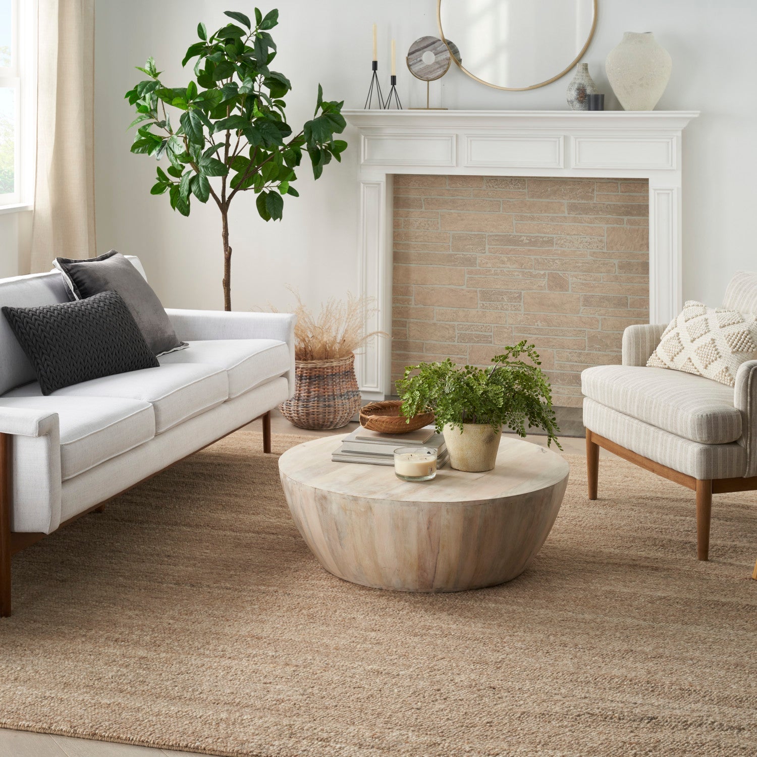 Alanna Beige Farmhouse Rug