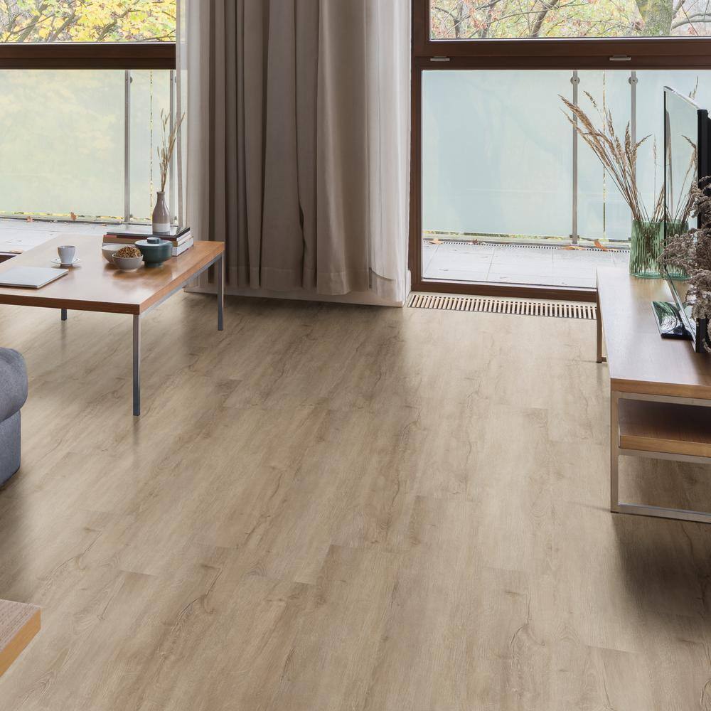 MSI Woodland Urban Oak 12 MIL x 7.1 in. W x 48 in. L Click Lock Waterproof Luxury Vinyl Plank Flooring (1307.4 sqftpallet) LVR5012-0012P