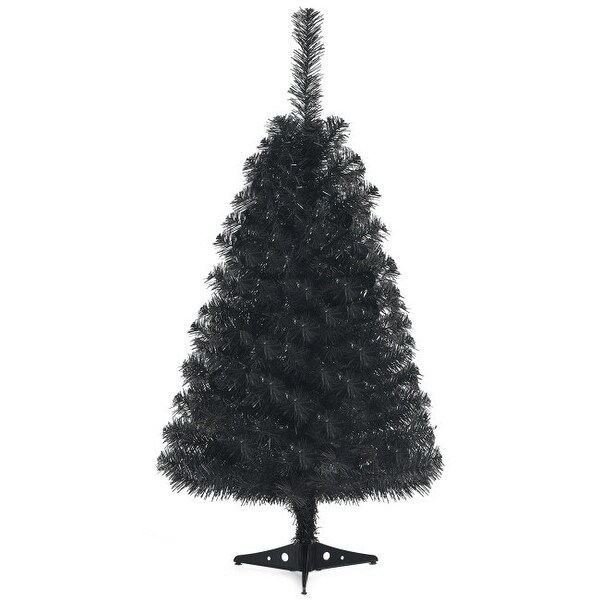 36 Inch Unlit Artificial Christmas Halloween Mini Tree with Plastic Stand