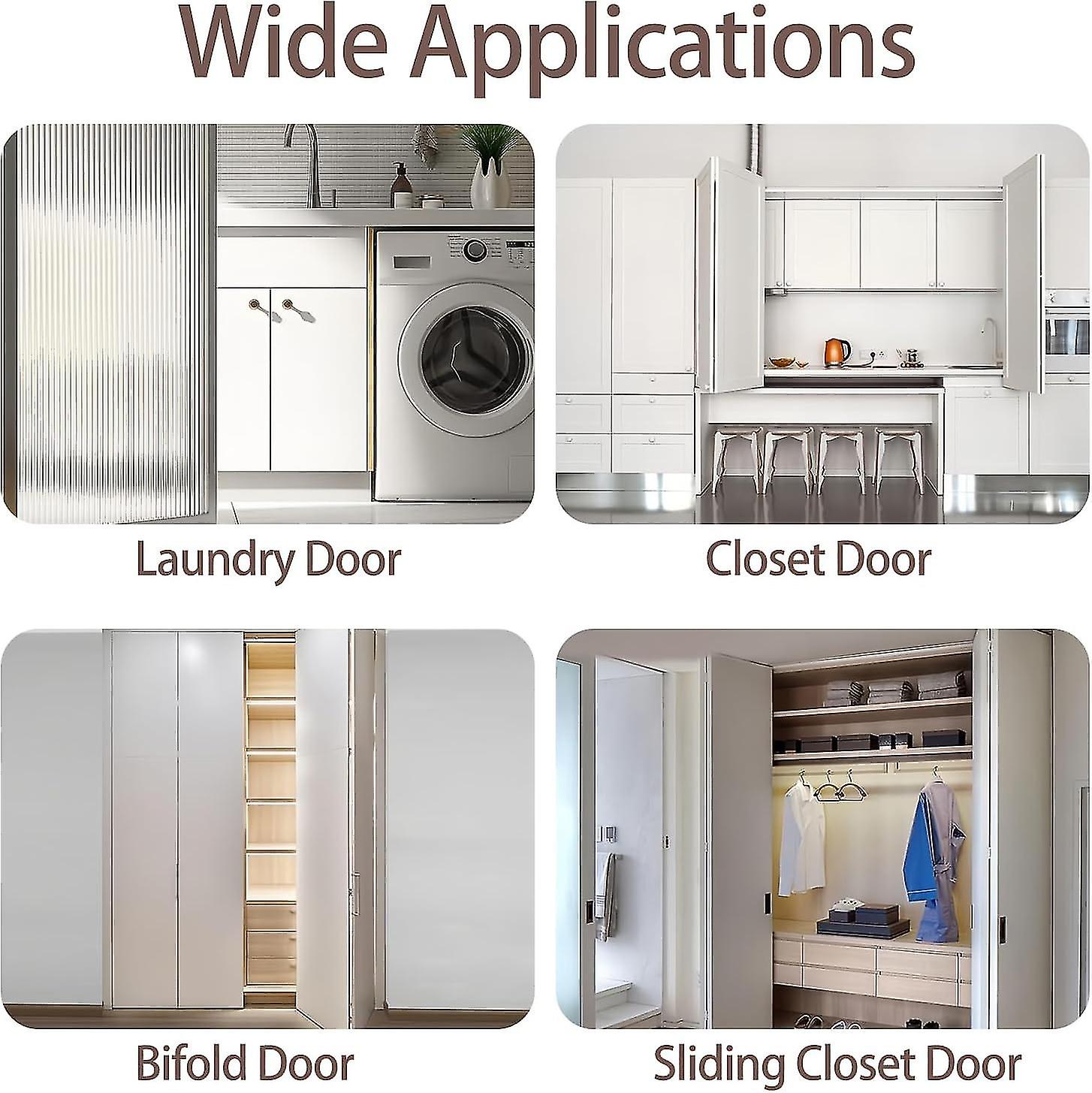 Door Hardware Repair Kit-1 Pack Bi-fold Sliding Closet Doors Replacement Parts Include Top and Bottom Bracket