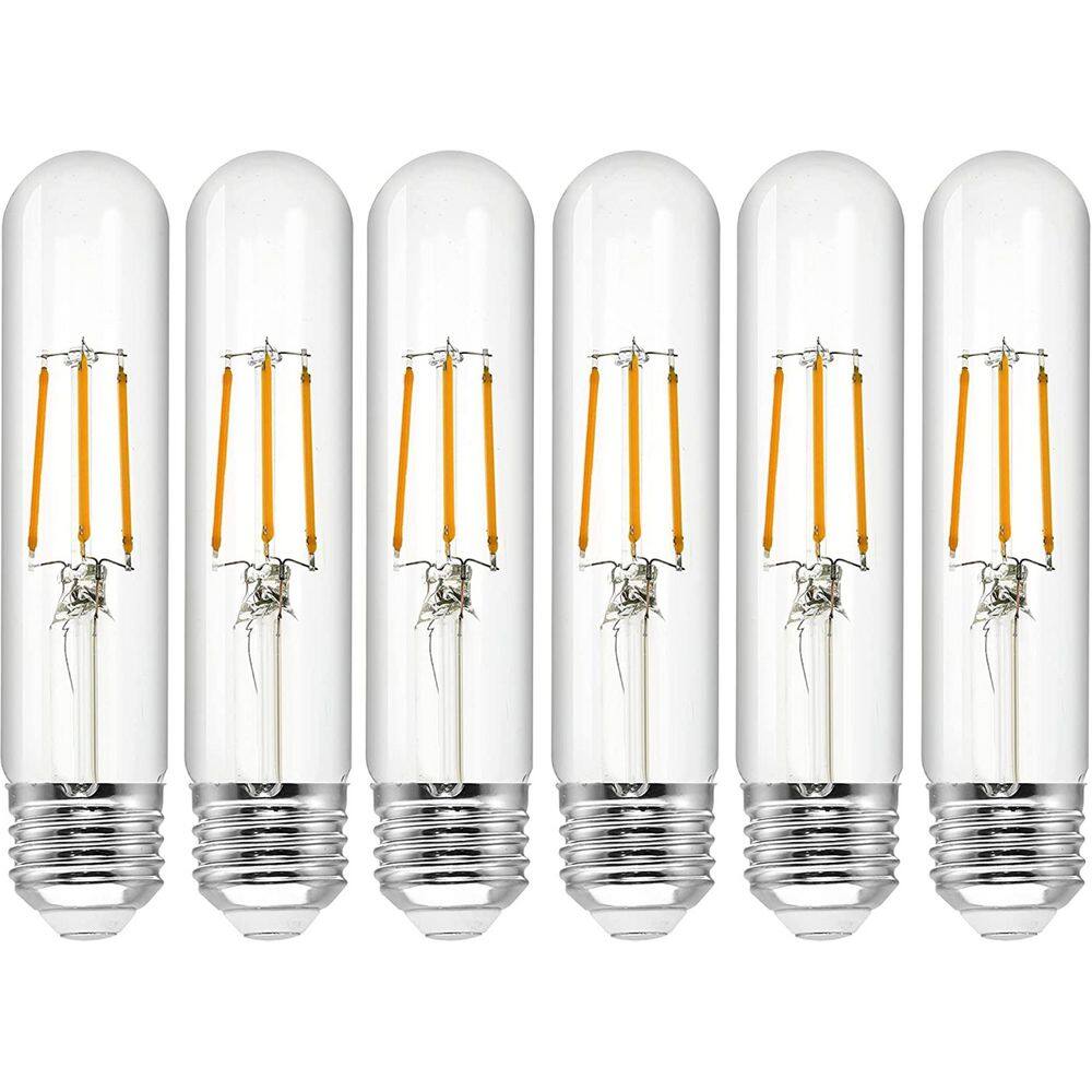 BLUEX BULBS 60-Watt Equivalent T10 Household Indoor LED Light Bulb in Warm White (6-Pack) T10-135CM-6W-27