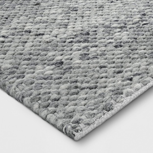 Chunky Knit Wool Woven Rug