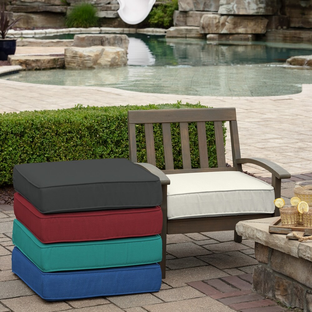 Arden Selections ProFoam 24 x 24 in Outdoor Deep Seat Bottom Cushion