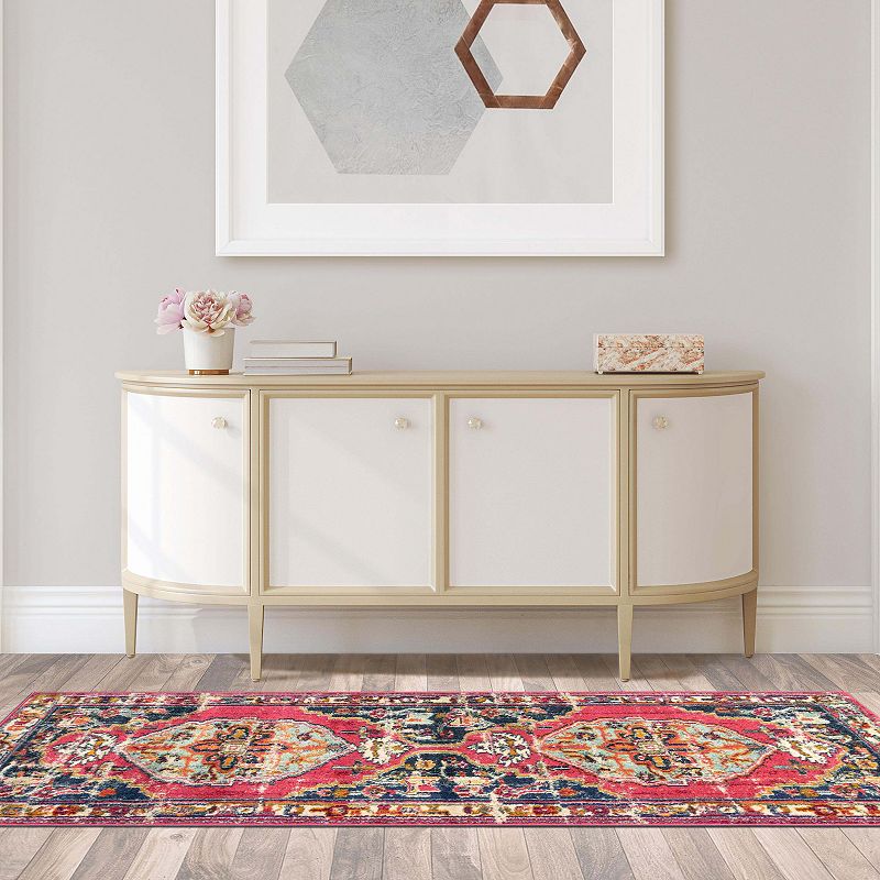 SUPERIOR Deliana Geometric Modern Medallion Indoor Area Rug