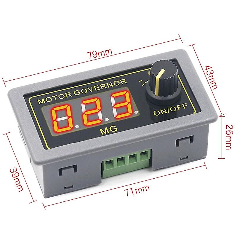 Dc 5-30v 12v 24v 5a Dc Motor Controller Pwm Adjustable Speed Digital Display Encoder Duty Ratio Frequency Max 15a Zk-mg