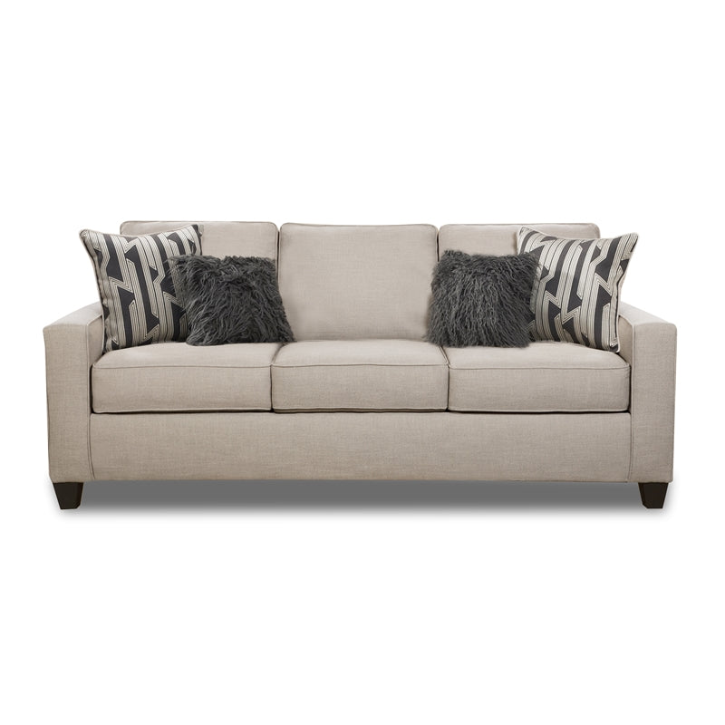 Oakleigh Sofa with Accent Pillows in Cream