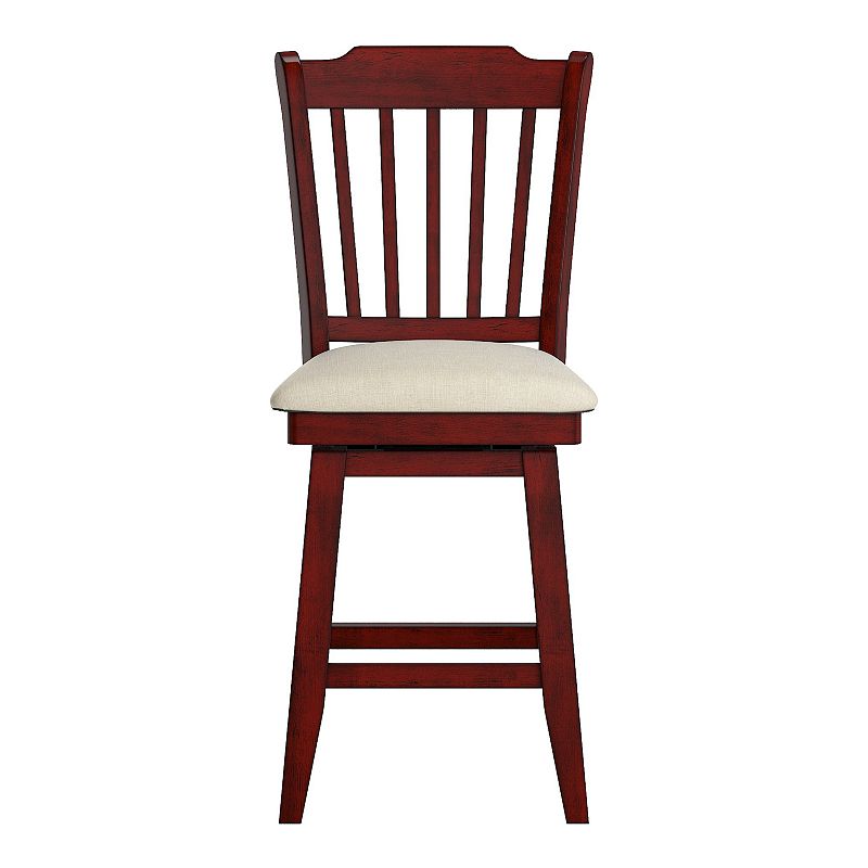 HomeVance Zackery Spindle Back Swivel Dining Chair