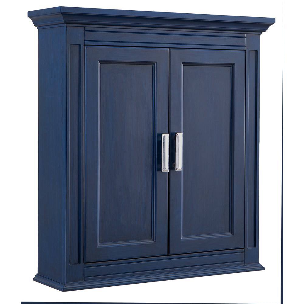 Home Decorators Collection Channing 26 in. W x 28 in. H Wall Cabinet in Royal Blue CGBW2628