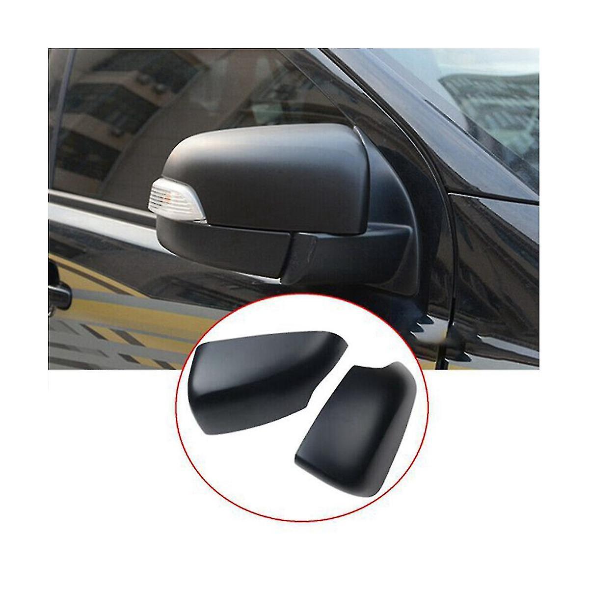 Exterior Rear View Mirror Cover Trim Black For 2012-2020