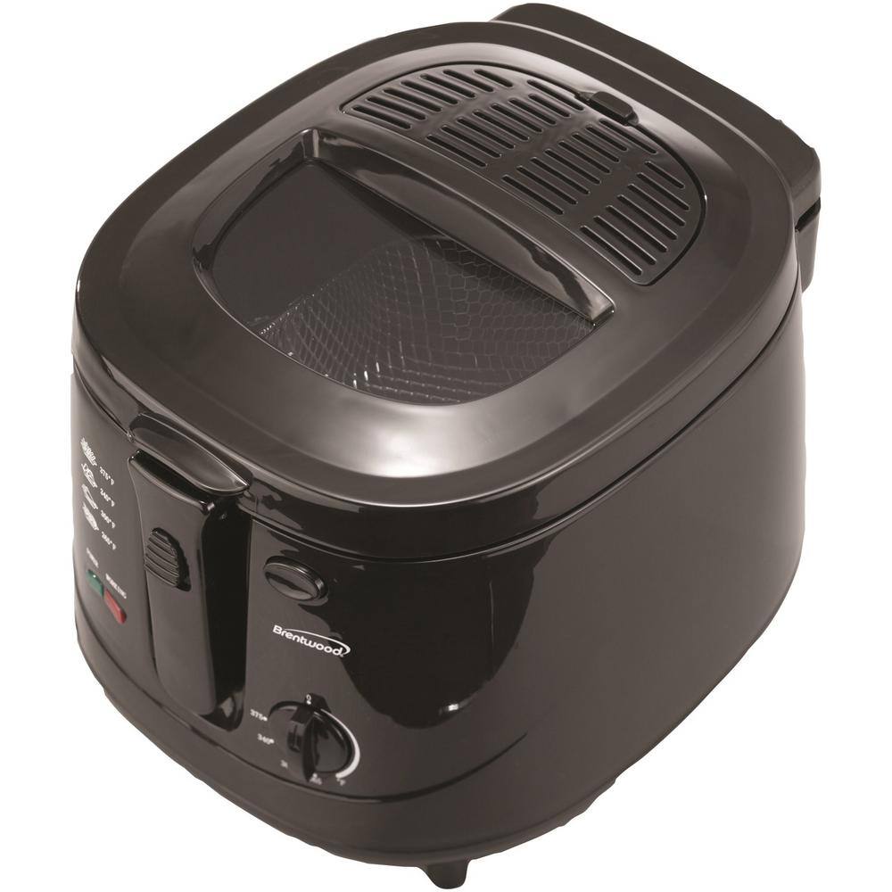 Brentwood Appliances 2.6 qt. Black Electric Deep Fryer DF-725