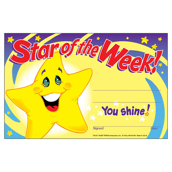 Trend Enterprises T 8107 Awards Star Of The Week 3...