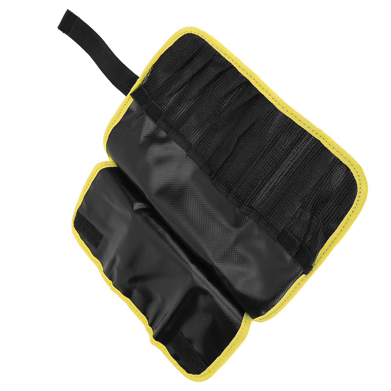 Lure Iron Plate Fish Storage Bag Reel Type Iron Plate Bag Waterproof Convenient Foldableyellow Border