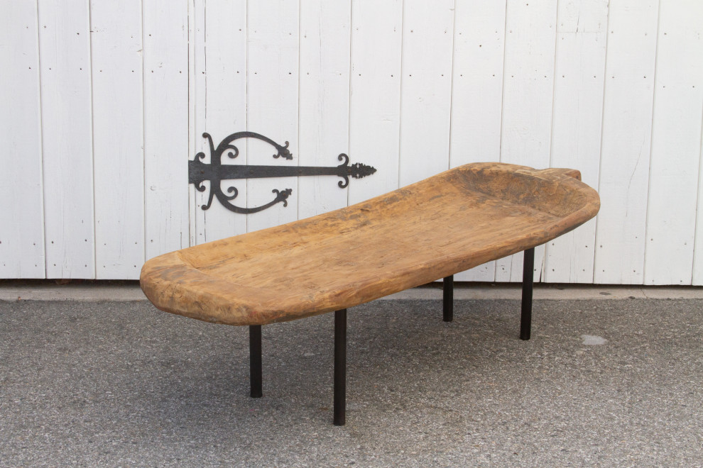 Antique Naga Wooden Trough Table   Rustic   Coffee Tables   by De cor  Houzz