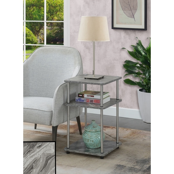 Porch and Den Derbigny 3 Tier End Table