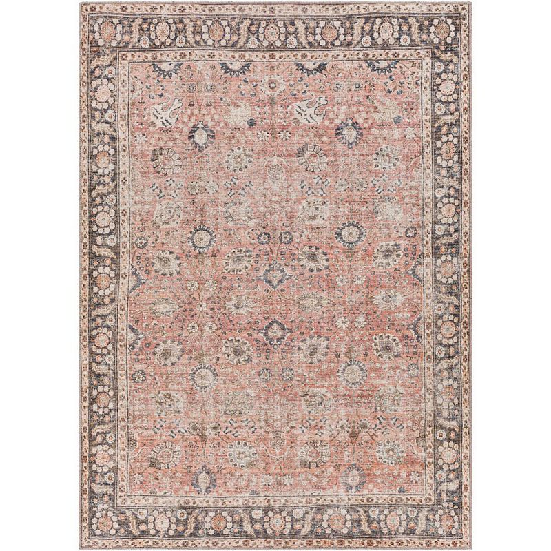 Long Beach Traditional Washable Area Rug