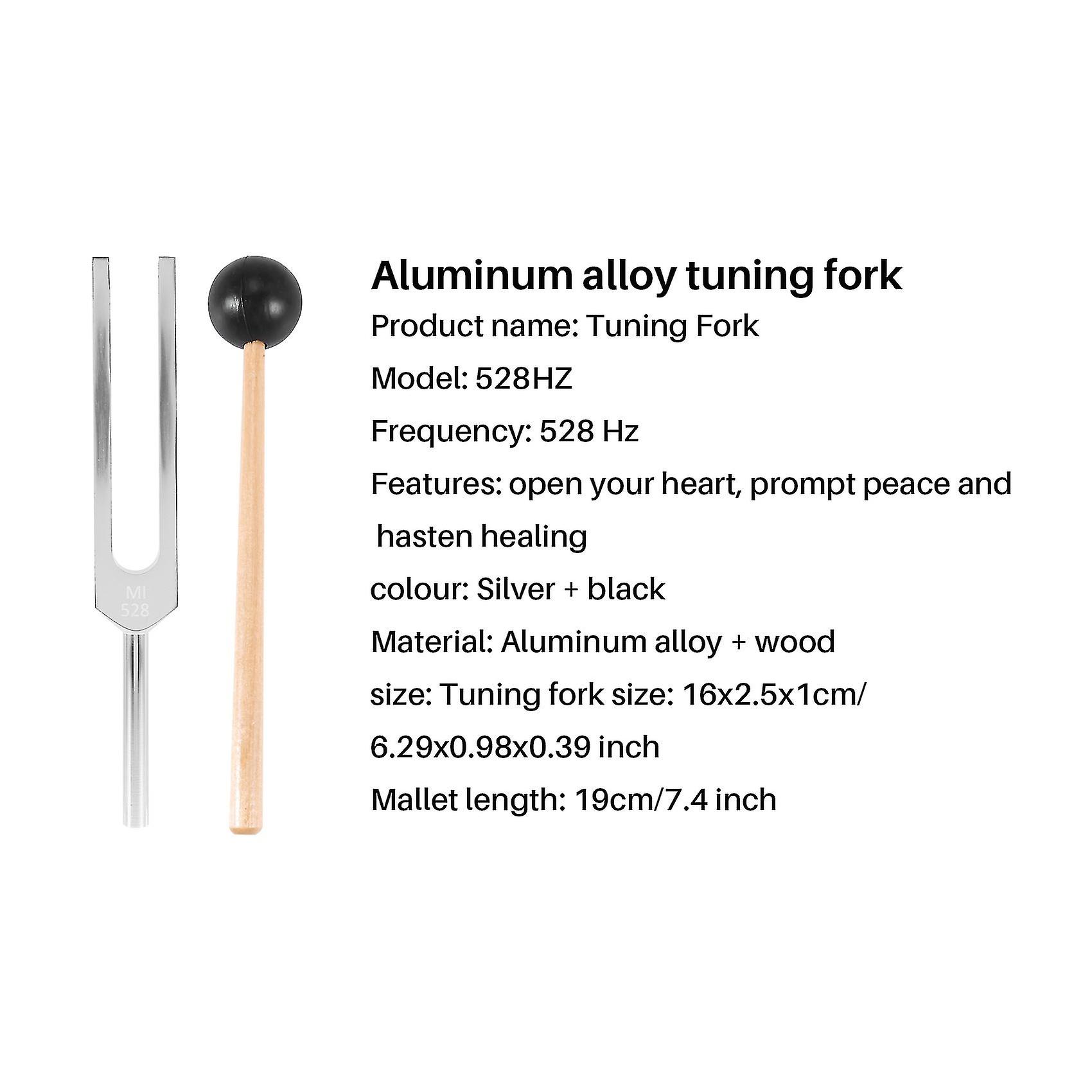 Aluminum Alloy + Wood Tuning Fork Hammer Ball Diagnostic 528hz With Mallet Set Nervous System Testi